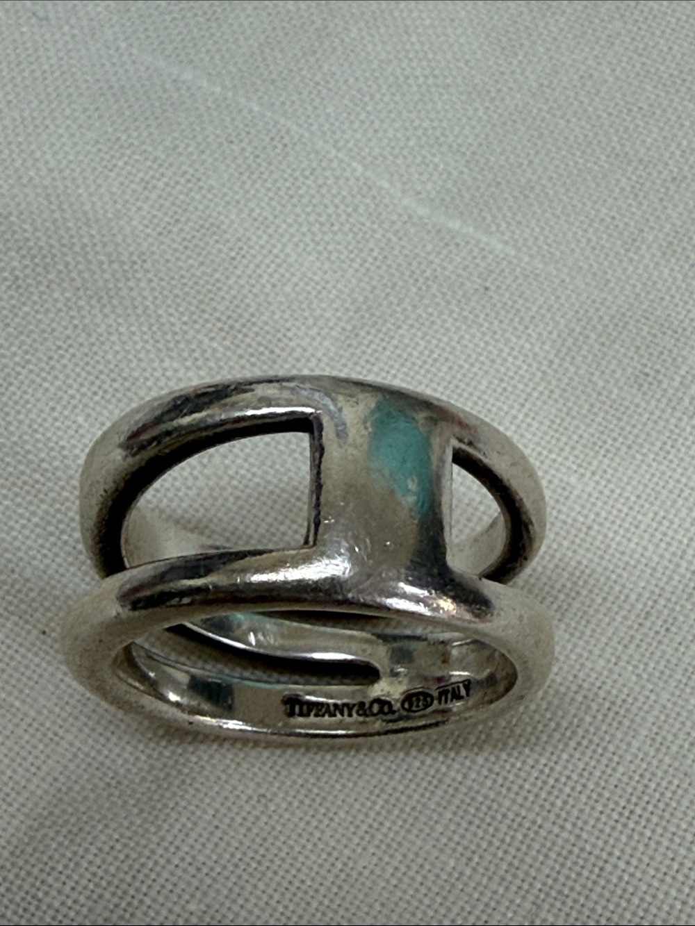 Tiffany & Co. Sterling Silver Triple Band Ring - Picture 3 of 4